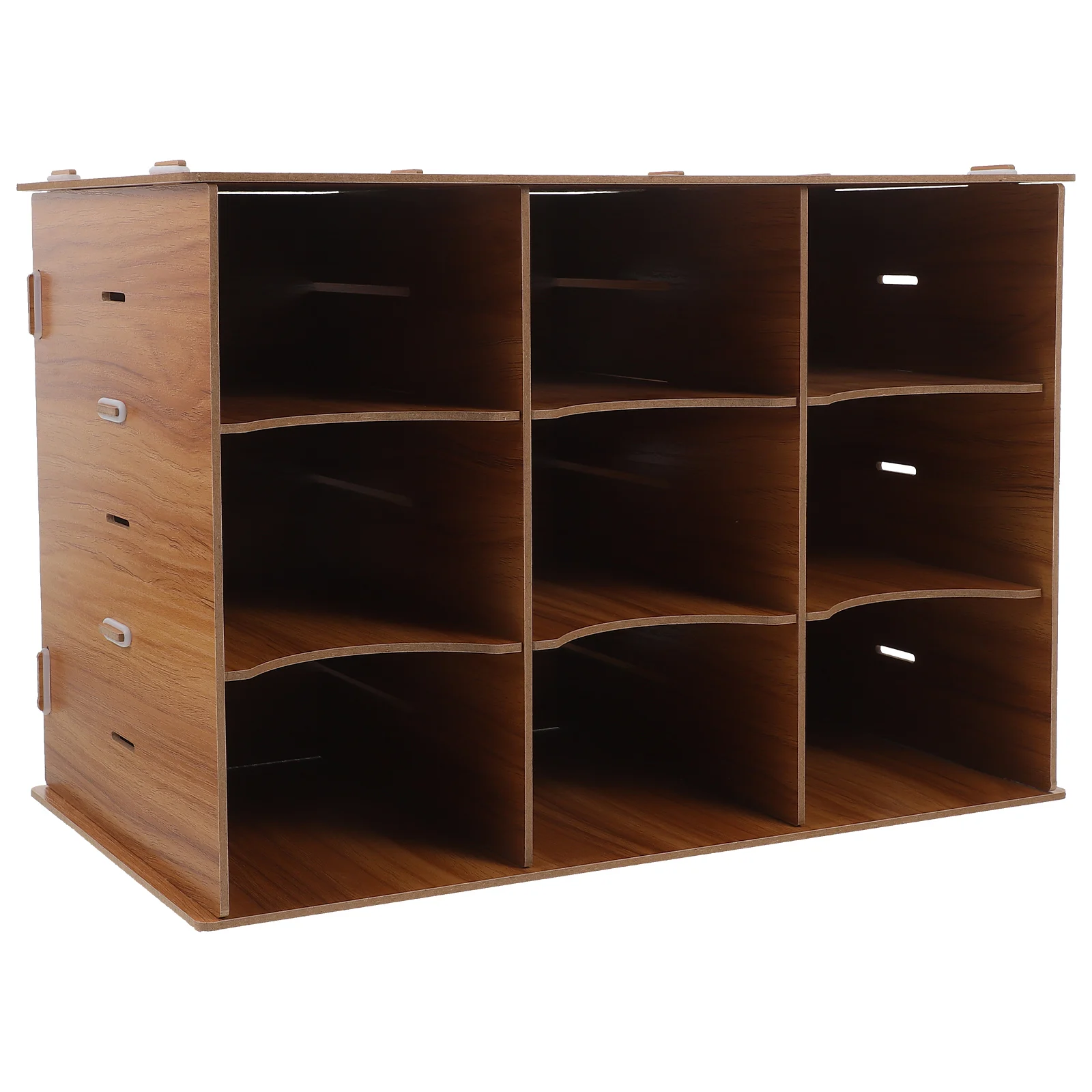 

Nordic Style Wooden Desktop File Storage Organizer Multi-Functional Office Stationery Holder Large Capacity Document Box For