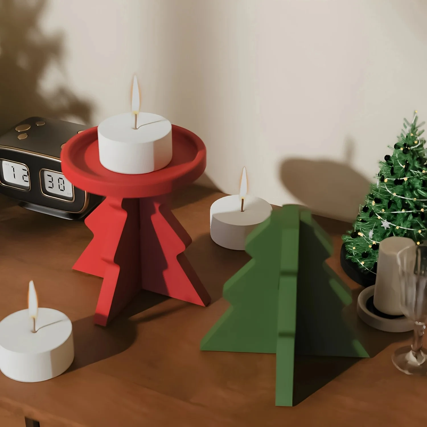 

Силиконовая форма из смолы, форма для литья своими руками, форма для подсвечника для рождественской елки, силиконовая форма для подарков «сделай сам», домашний декор, праздник