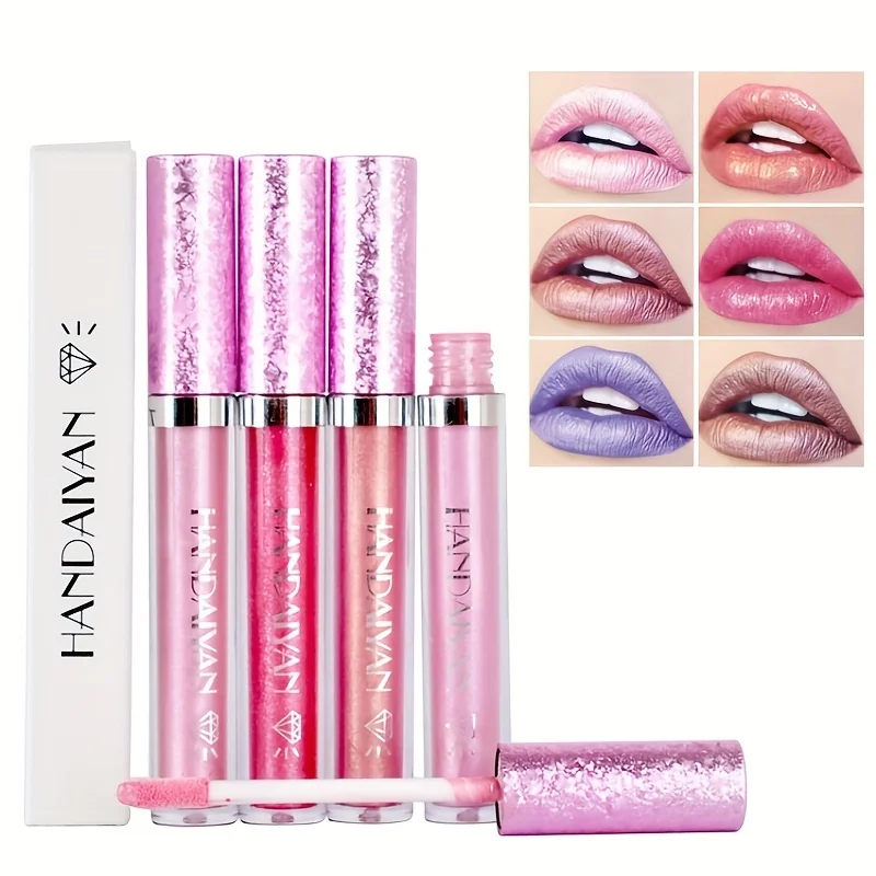 Pearly Lip Glaze  Smudge Proof Mermaid Lip Gloss Lustrous Glitter Liquid Lipstick ( 6 Colors )