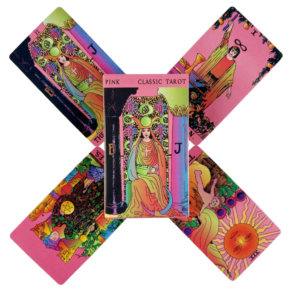 Party Games Mystery - Pink Rider Tarot Card Deck 78