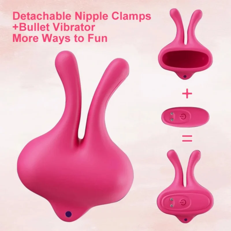 Abrazaderas vibratorias para estimulación de pezones, 9 modos de vibración para parejas, juguetes sexuales de placer intenso para exploración BDSM