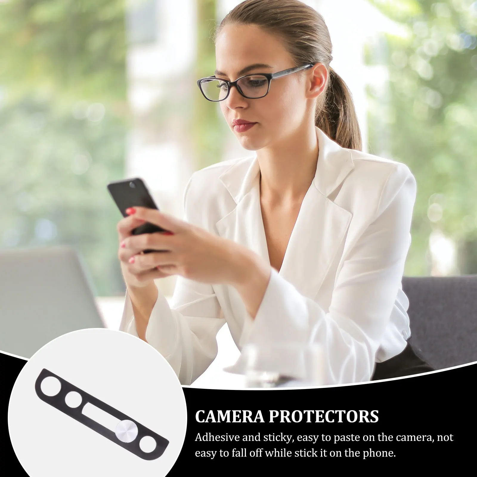 

2Pcs Phone Camera Protective Cover Privacy Protector for Front-Facing Camera Compatible with Iphone X 11 12 Easy to Apply No