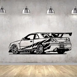 Truck Car Sticker Wall Sticker Vinyl Decor The Fast and The Furious Sport Car Racing Home Decor Wall Sticker Bedroom Decor U336