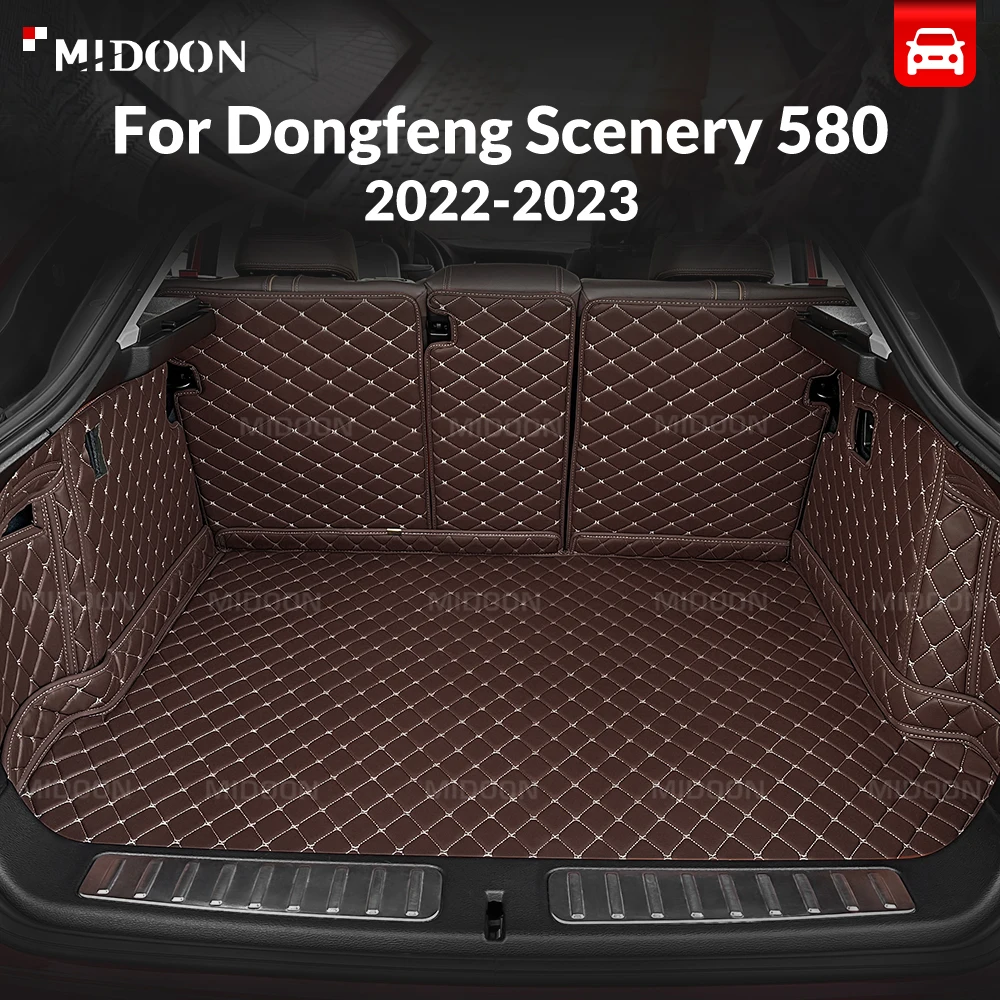 

Для Dongfeng Scenery 580 6-Seat 2022-2023 полное покрытие коврик в багажник автомобильный антигрязный коврик протектор грузовой вкладыш аксессуары для интерьера