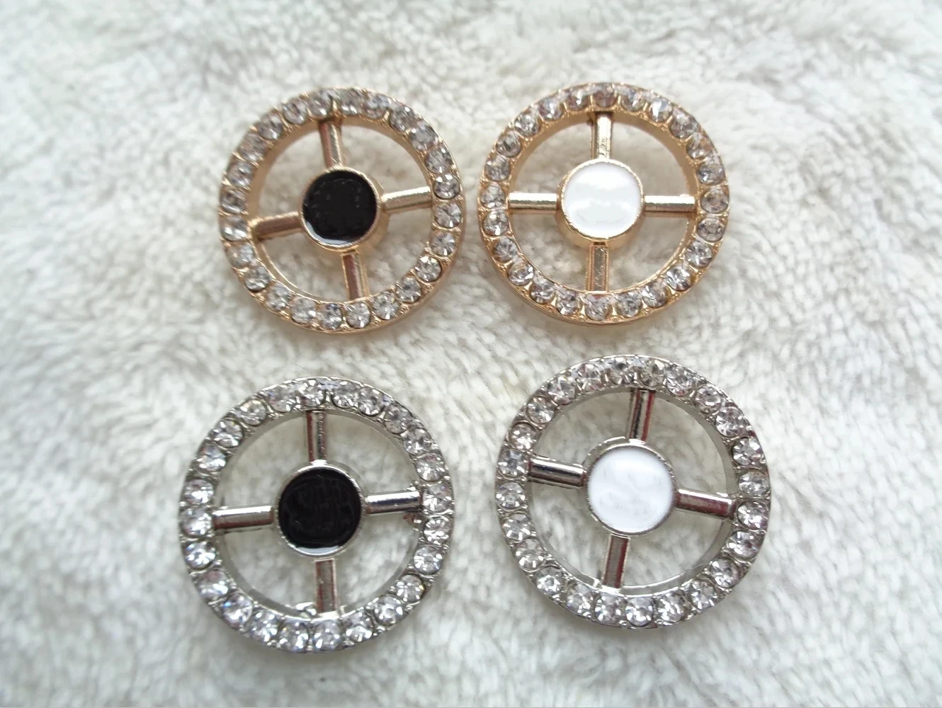 Metal Button New Brick Decorative Button