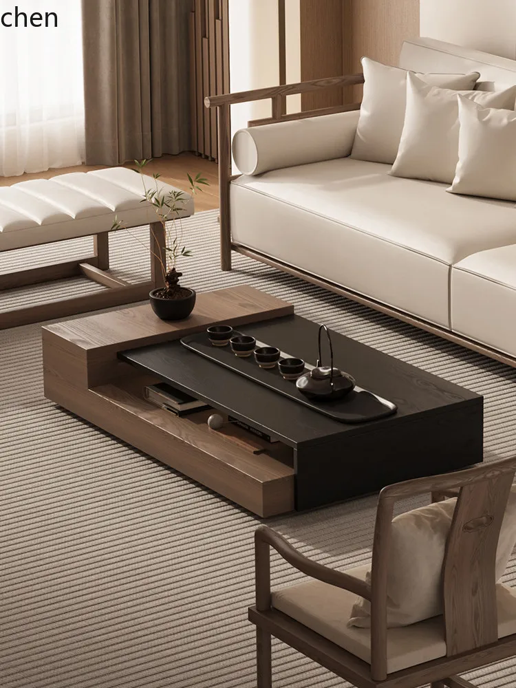CZ Solid Wood Small Coffee Table for Home Living Room Sofa Side Table Low Table