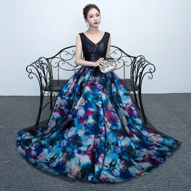 

New Evening Dress Women's 2023 New Banquet Gown Tulle Robe Princesse Fille Female Dresses