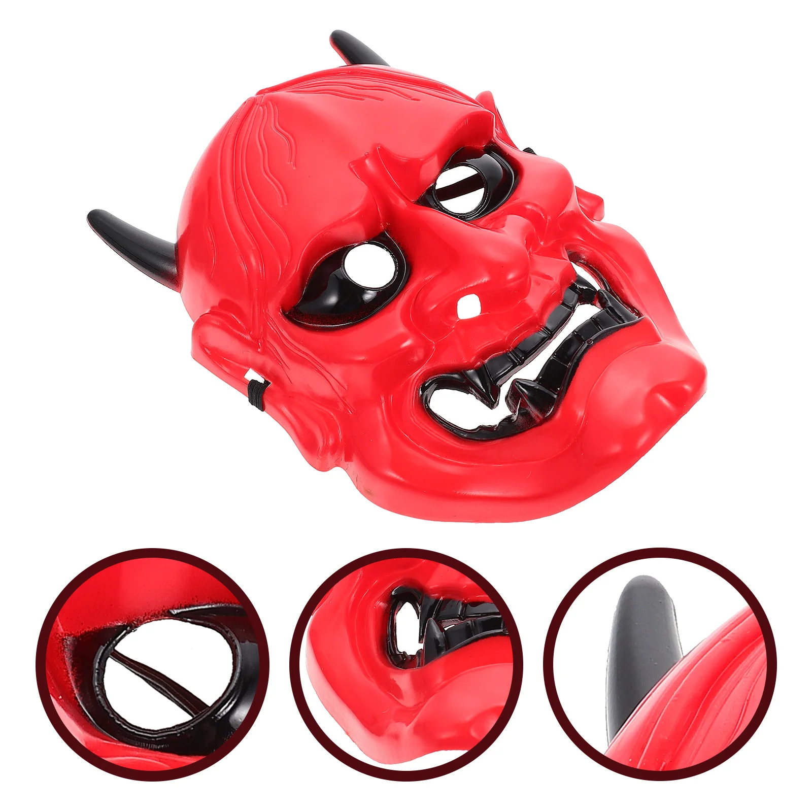 Samurai Mask Masquerade Halloween Party Decor Scary Masks Horror Plastic Decorate Grimace