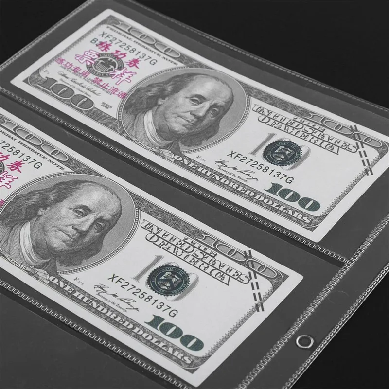 1*2/1*4 Grip Banknote Holders Folder Pages Sheets Series Sets Storage Coin Cash Money Collection Album Protection 2026 HOT