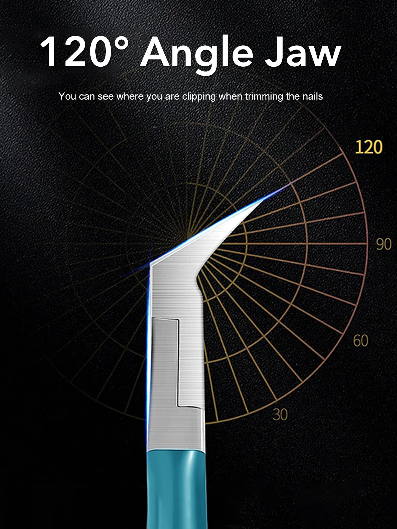 1 قطعة أداة قص الأظافر كماشة المهنية نام أظافر مسمار المقص إزالة الجلد الميت الفولاذ المقاوم للصدأ باديكير أداة
