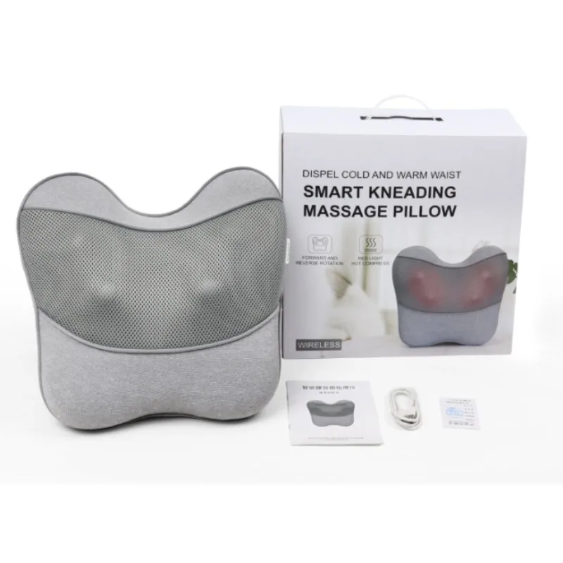 Multifunctional Electric Massage Pillow With Heat Deep Tissue Kneading Massager For Back,Shoulder,Legs,Foot Muscle Relax