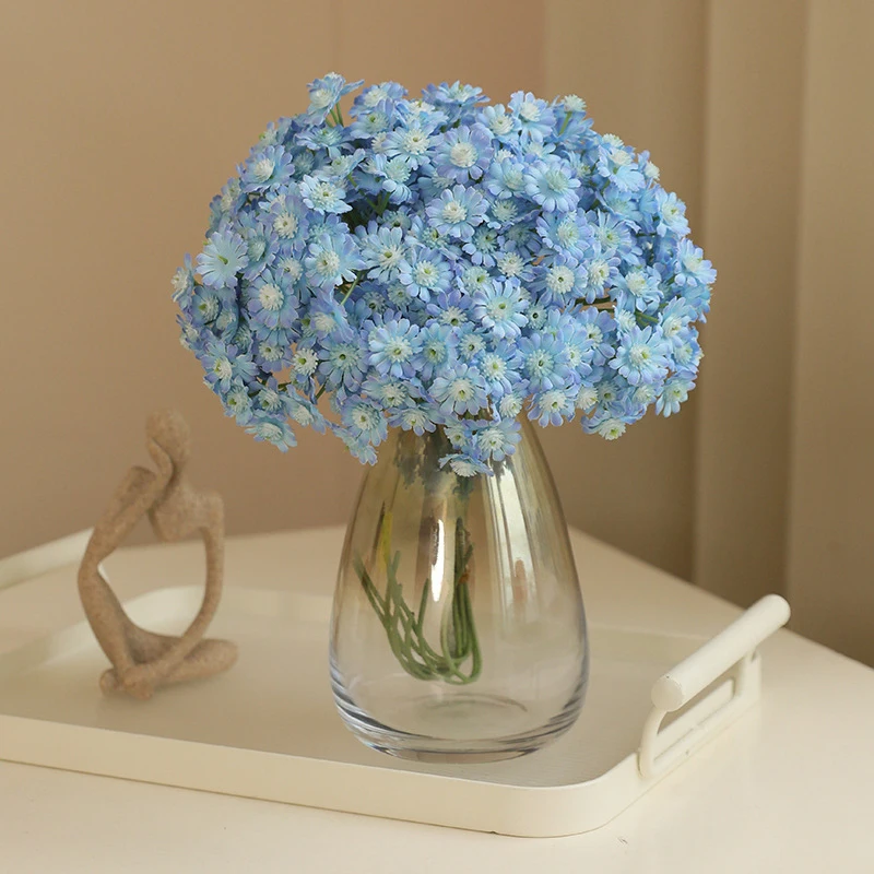 35 cm stile rurale fiore artificiale bouquet floreale fai da te materiali coordinati margherita artificiale piccola decorazione morbida per la casa fresca