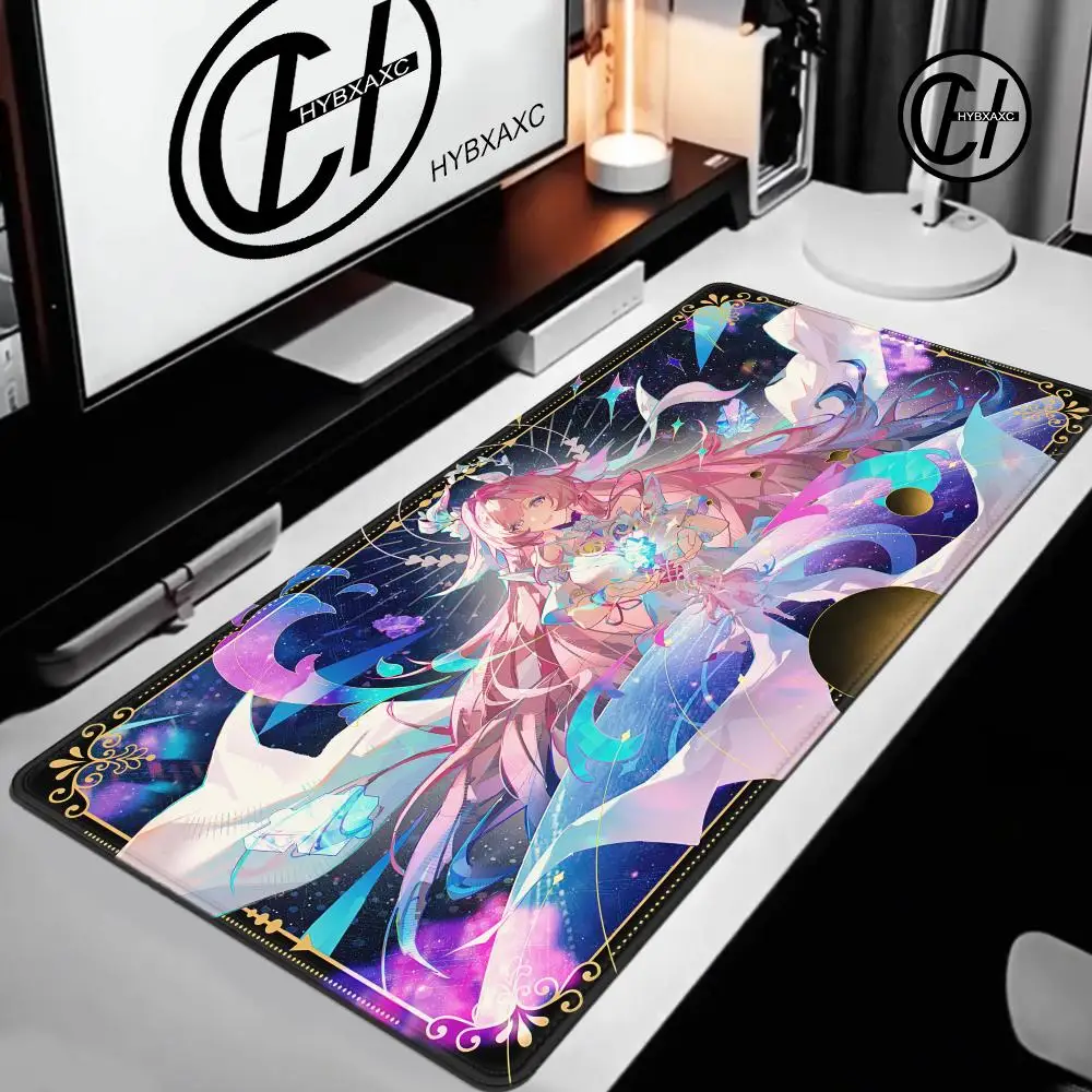 Mouse Pad Honkai Star Rail Cyrene HD Printing Pretty Gaming Lock Edge Large Rubber Anime Kawaii Mousepad Laptop Offices Desk Mat