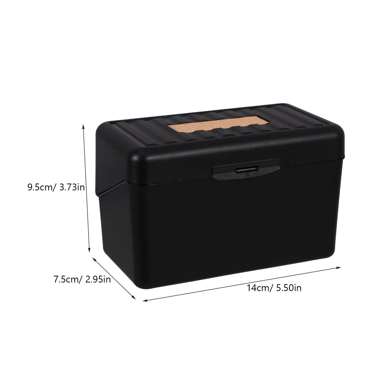 Index Card Box Portable Business Card Holder Desktop Organizer Office Cards Storage Case Multi-Function Client Recording Case