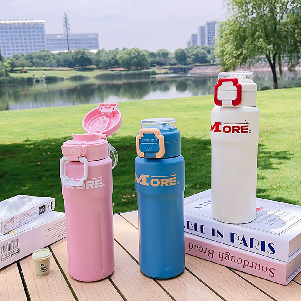 304 Stainless Steel Coffee Cup Thermal Mug Tumbler Portable Thermos with Straw Sports Vacuum Flasks Cold and Hot Water Bottle