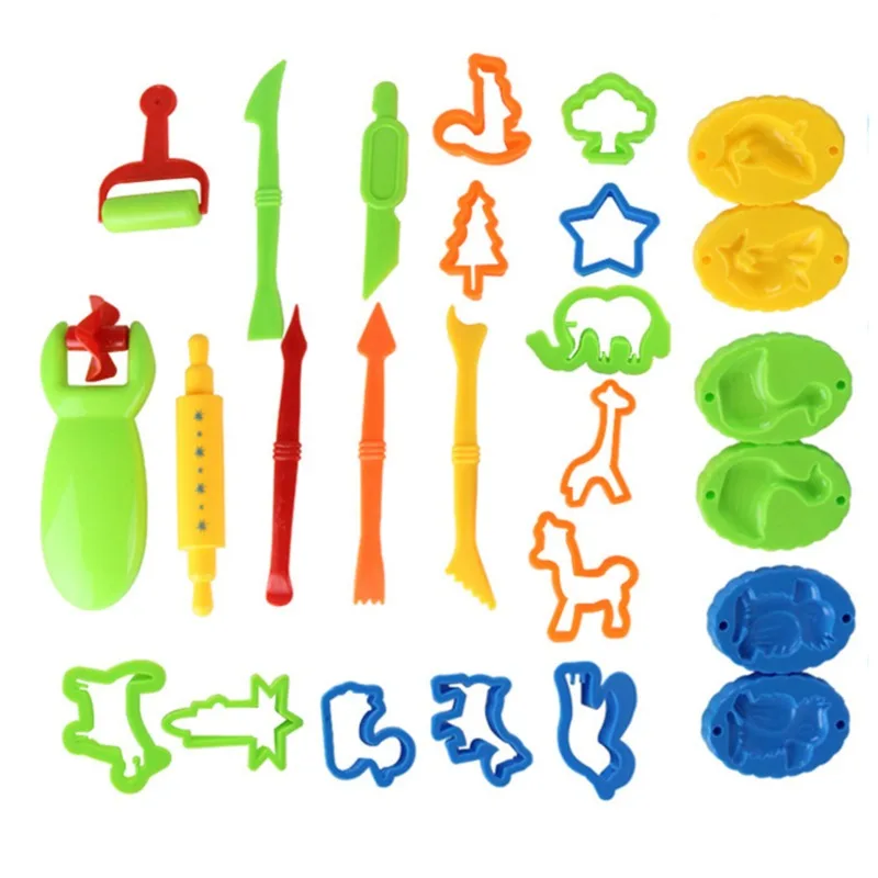 Plasticine Mold Modeling Clay Kit Slime Toy For Child Creative DIY Plastic PlayDough Set Tools Kid Cutters Moulds Play Dough Toy