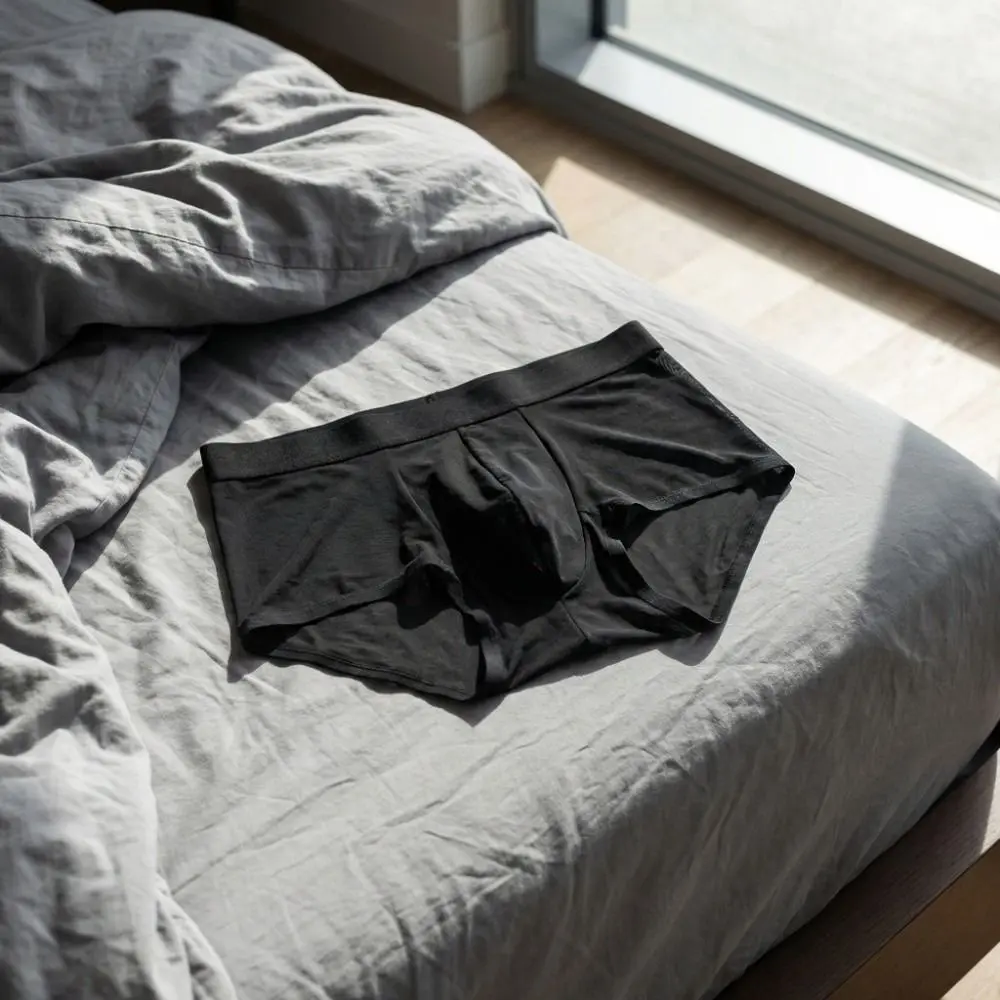 Underpants Summer Thin Briefs Men with Crotch Cloth Breathable Ice Silk Boxers Panties L-3XL Large Size Lingerie