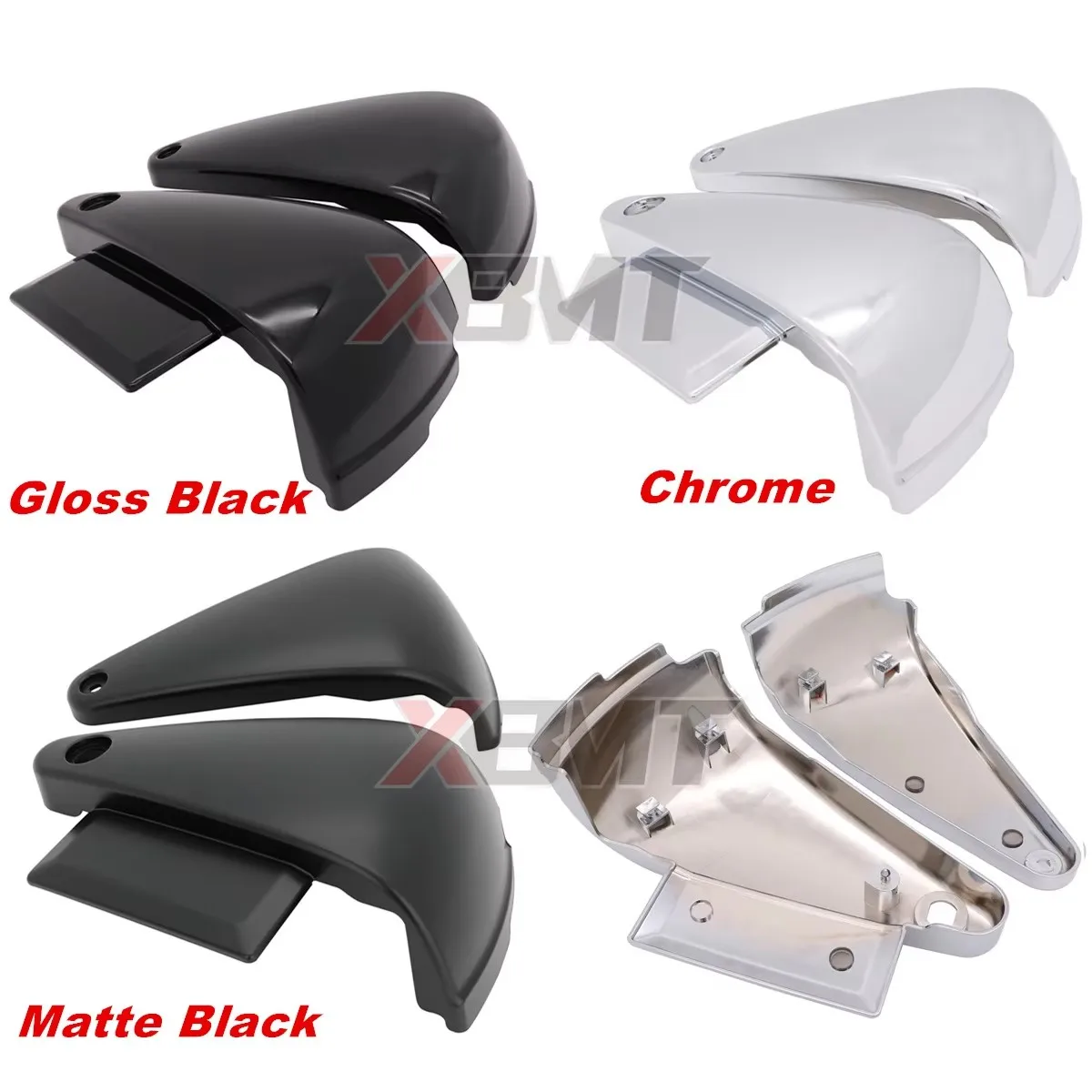 Motorcycle ABS Plastic Battery Covers Side Frame Protection For Kawasaki Vulcan 400 800 VN400 VN800 A B E Classic Drifter