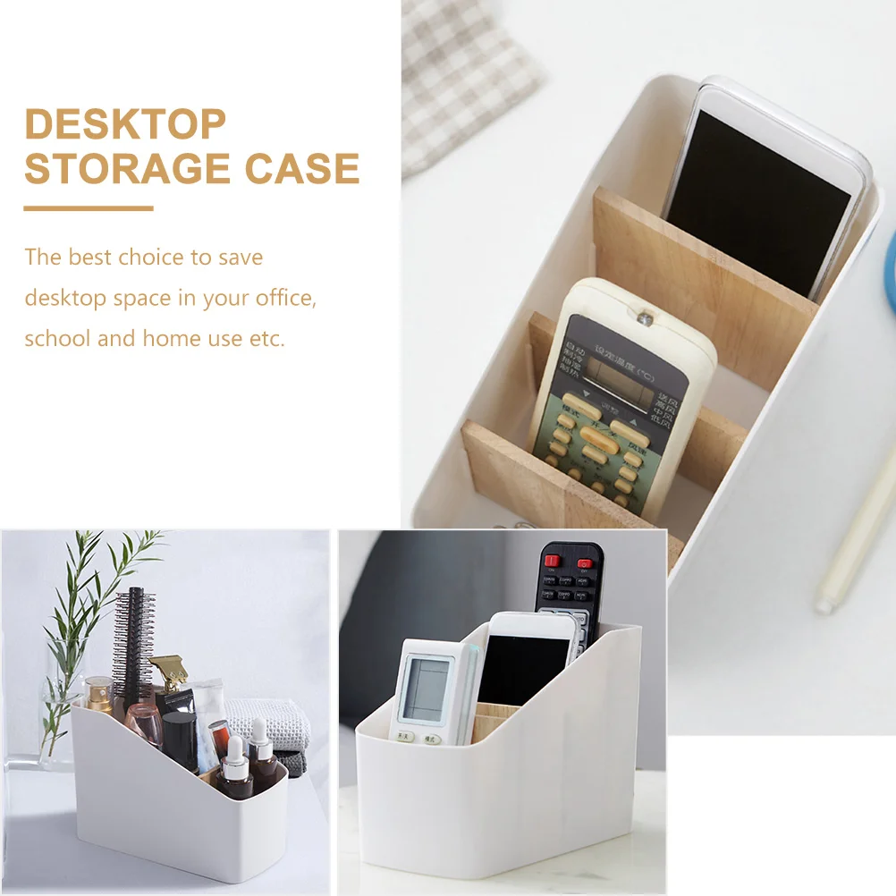 Remote Control Storage Box Desktop Organizer Household Remote-control Holder Boxes Phone Case Cellphone Mobile