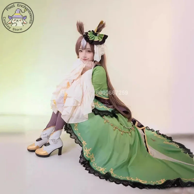 Umamusume: أزياء ديربي الجميلة التأثيرية الطبيعية الرائعة التأثيرية بدلة المعركة للسيدات فستان لوليتا الجميل لعب الأدوار في الهالوين