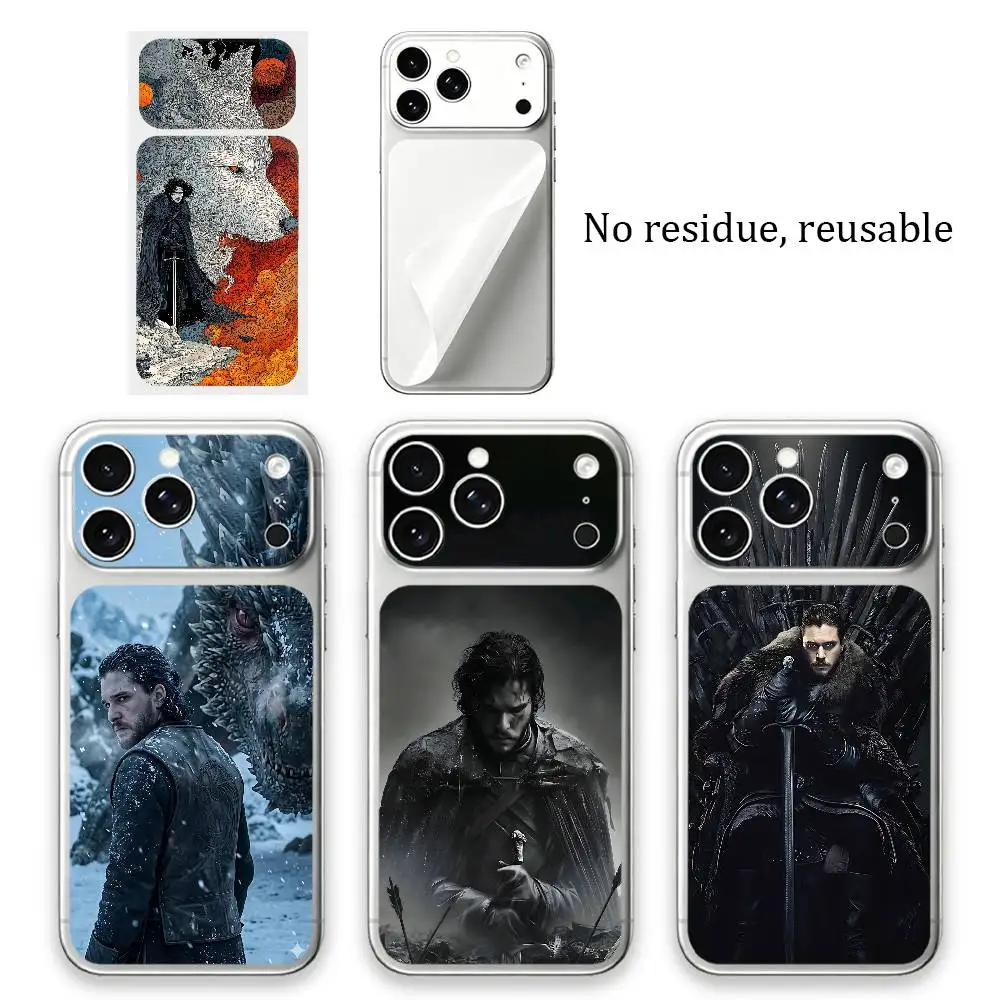 Película Protetora Traseira J-JonS S-Snow de Cobertura Total para iPhone 17 Pro Max, Película Protetora Resistente a Riscos