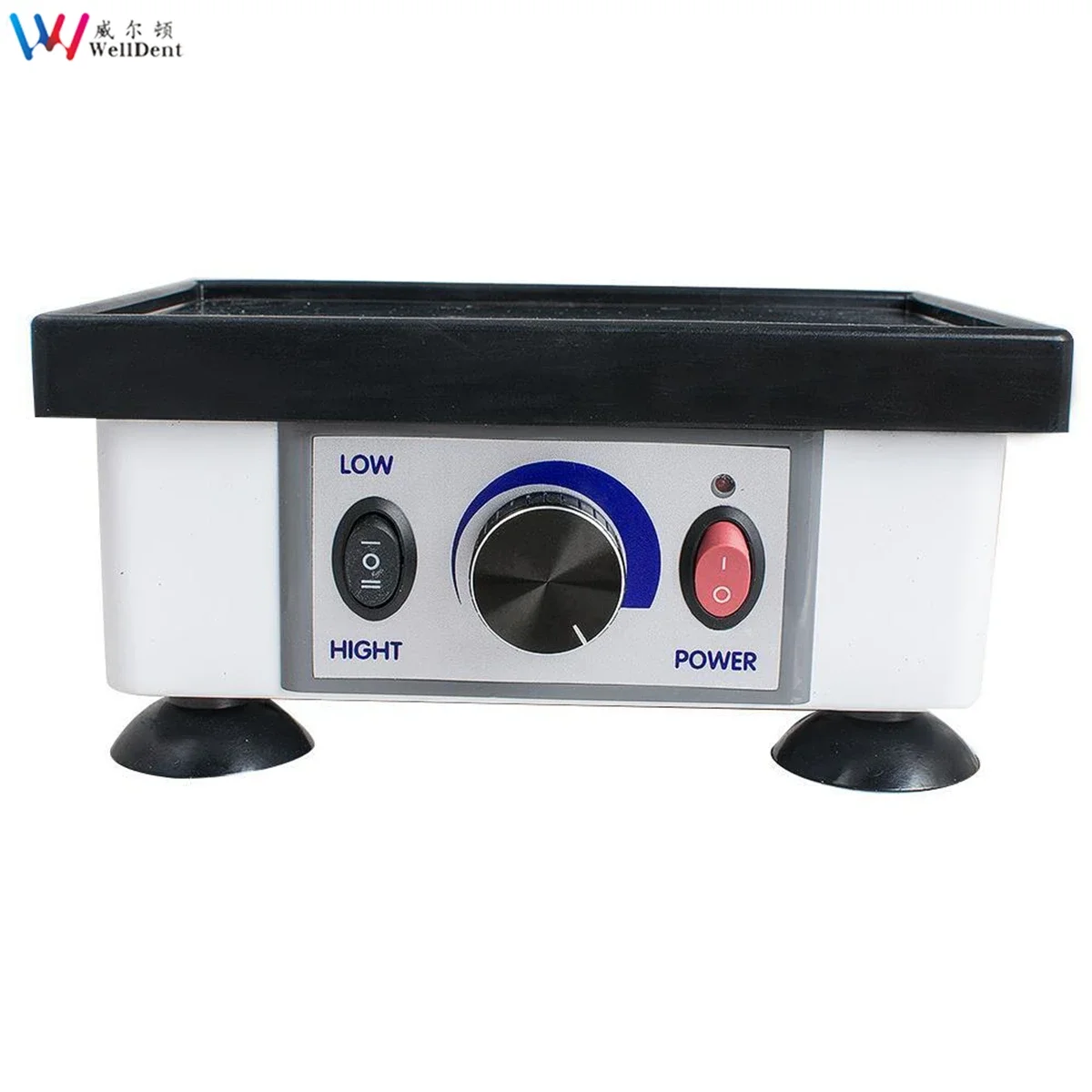 Dental Square Vibrator Dental Lab Equipment Model Oscillator Powerful Dental Vibrator Vibration Table for Gypsum