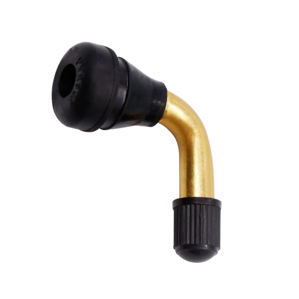 2 Pcs black big head golden body VR70X vacuum tire valve nozzle motorcycle electric vehicle tire valve bend valve tire valve