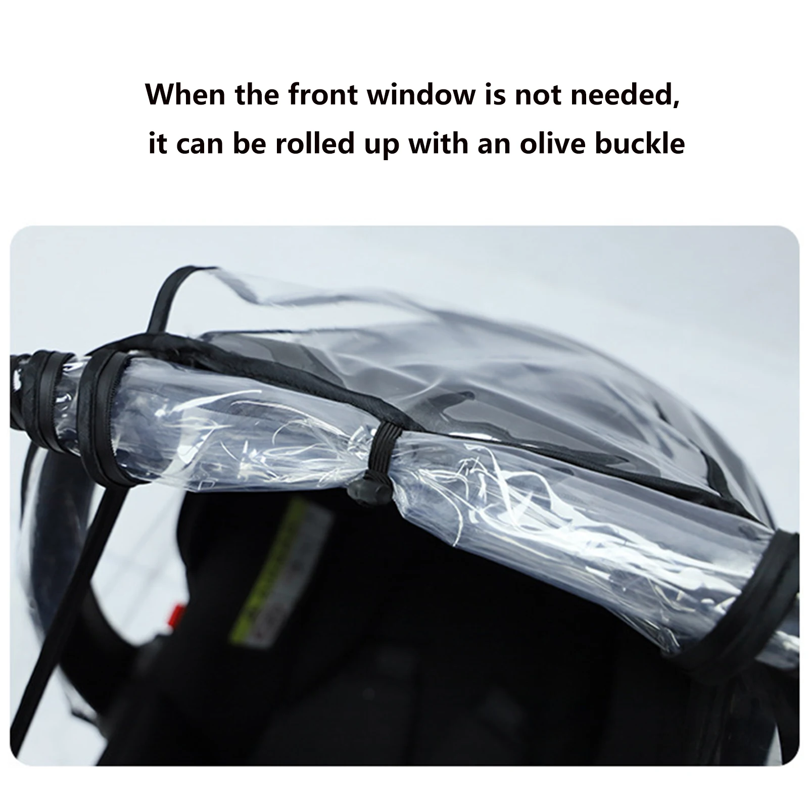 Baby Car Seat Rain Cover Food Grade EVA Stroller Weather Shield Impermeável Windproof Respirável Clear Raincoat pára-brisas