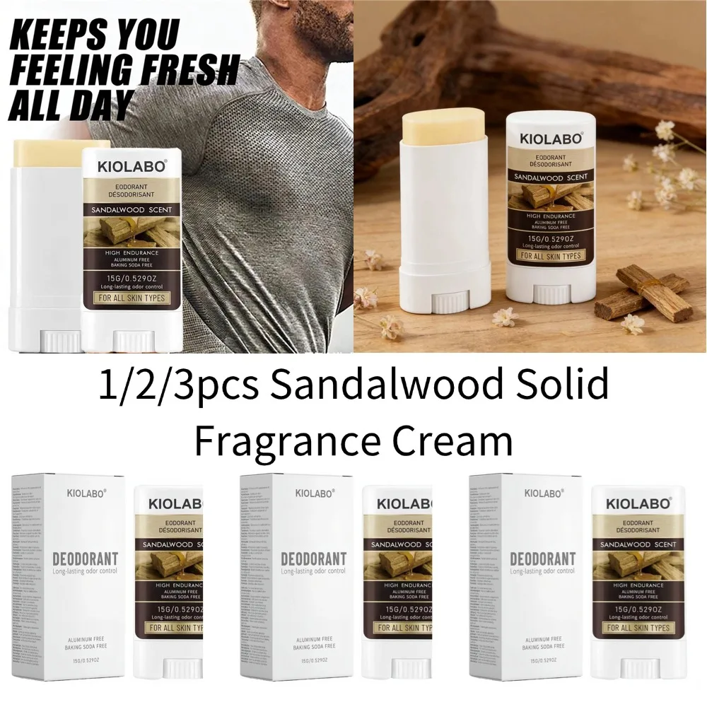 

Sports Anti-Sweat Cream Long-Lasting Odor & Moisture Control for Hands Feet Face & Underarms Fast-Absorbing Balm 1/2/3pcs 15g