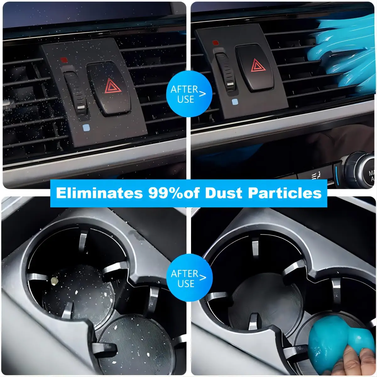 جل تنظيف السيارة للتنظيف الداخلي للسيارة، جل تنظيف متعدد الوظائف، إزالة الغبار للوحة مفاتيح تنفيس الهواء للسيارات، ملحقات السيارة #5