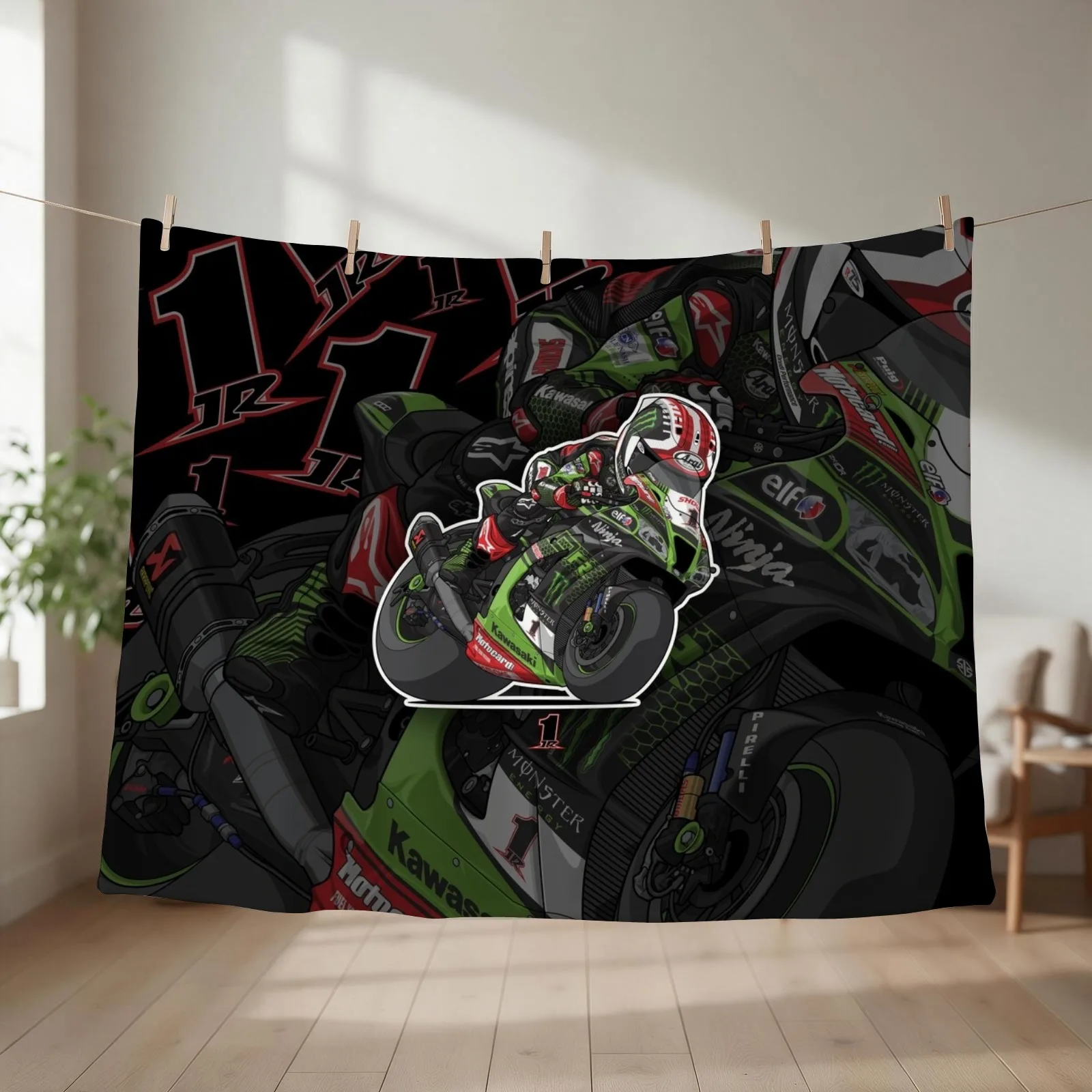 WORLD CHAMPION WSBK 2020 - JONATHAN REA Throw Blanket Sofa Quilt anime Plaid Bed linens Blankets