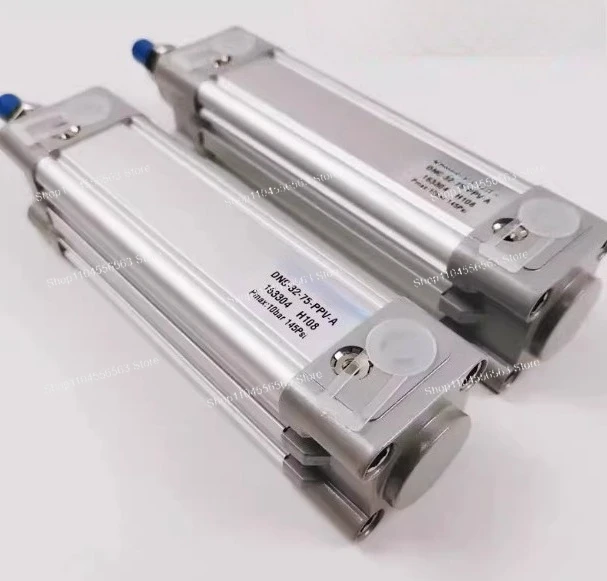 DNC Series Standard Cylinders for Industrial Automation and Pneumatic Systems, Models 32-100mm with PPV-A Option