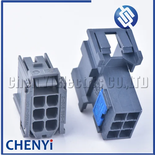 Imagen 2 del producto Conector de clavija de arnés de cables ABS EBS para coche de alta resistencia macho hembra de 6 pines 8- 968970 -2 1- 965640 -3 1- 965641 -1 8- 968970 -1 Con Pasadores