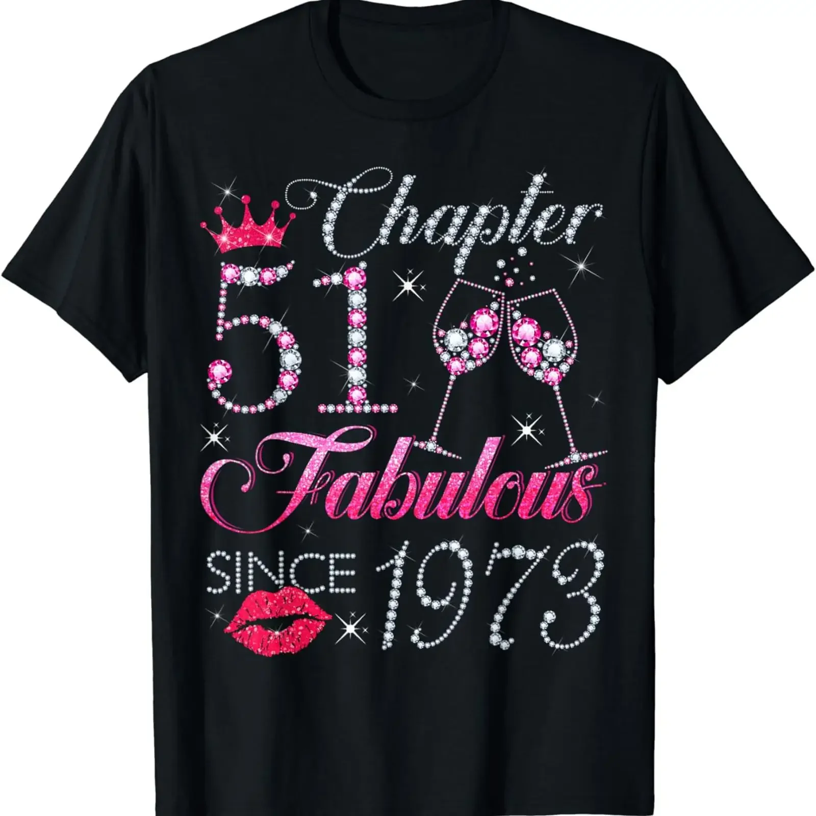 Chapter 51 Fabulous Since 1973 51st Birthday For Women T Shirt Walmart com vintage Washed Comfortable streetwear Stylish Unisex