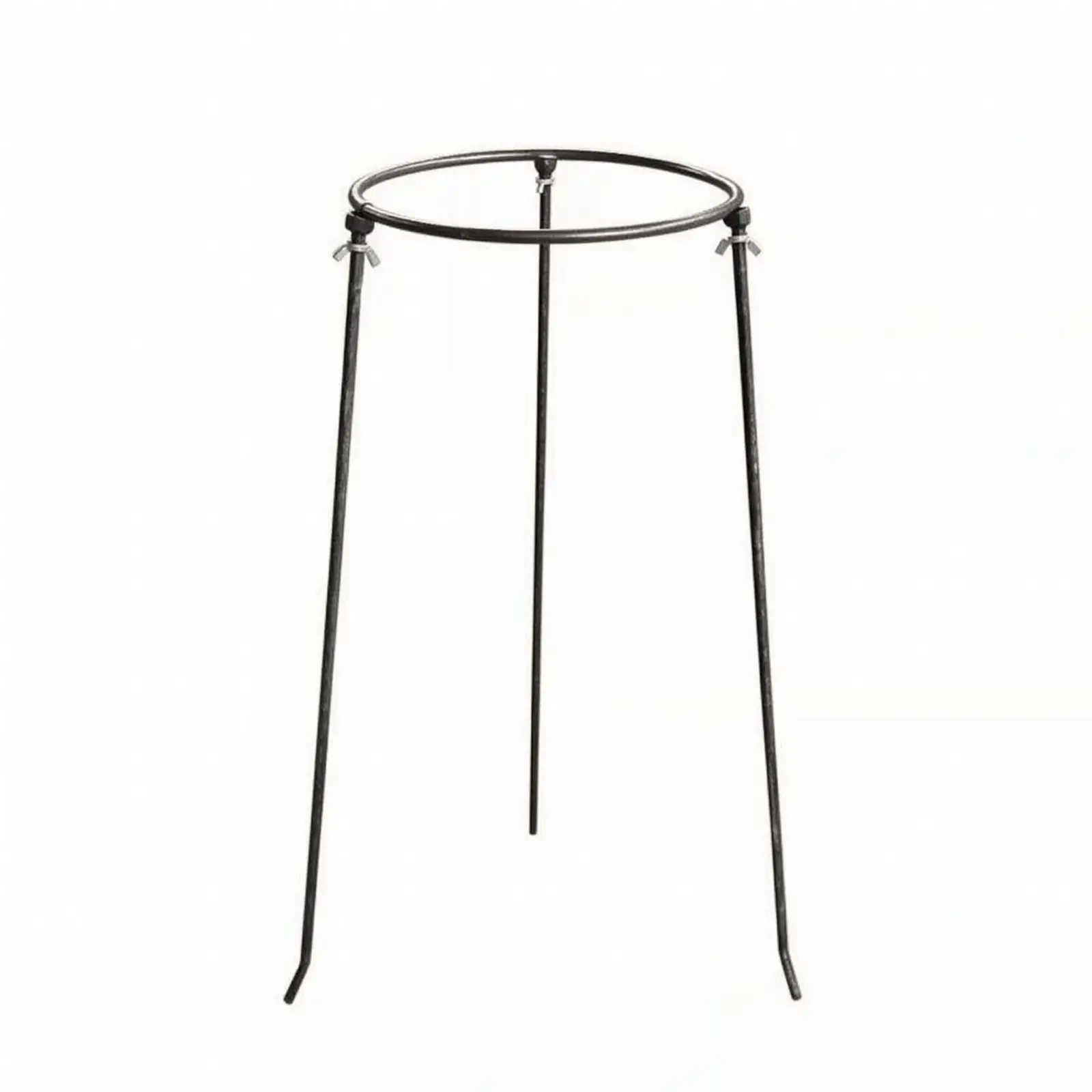 Reinforcing Bar Sack Support Structure Freestanding Steel Bag Holder with Upper Loop Outdoor for Farmers, Gardeners, Harvest