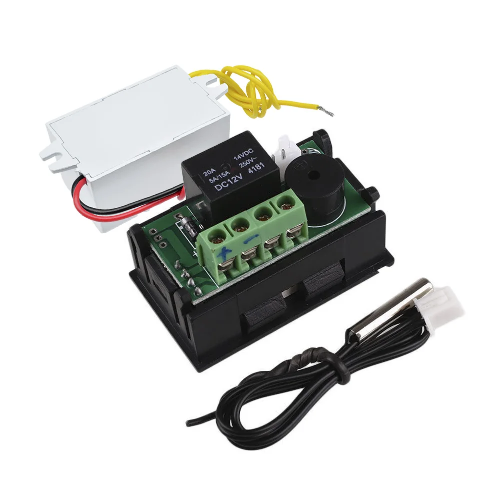 デジタル温度コントローラーw1209wk,レギュレーター,サーモネ装置,インキュベーター,ncセンサー,サーモコントローラー,DC 12v