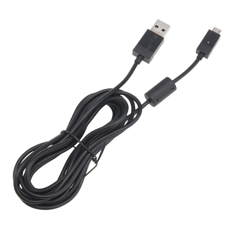 500pcs 2.75M Long Micro USB Charging Cable Controller Cord Replacement for Xbox One PS4 Data Line