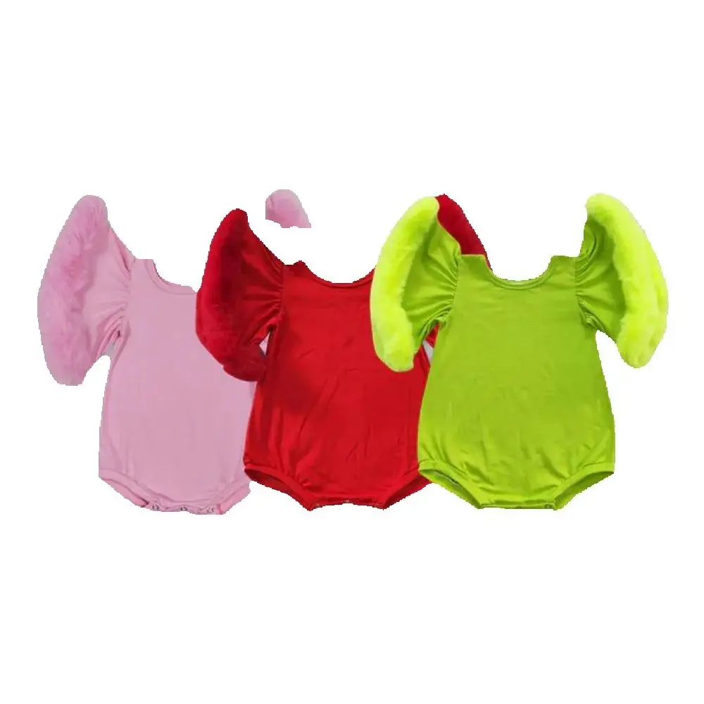 

Baby kids clothing Sibling summer girls Sibling Baby Infant Girls Fur Flutter Sleeve Rompers