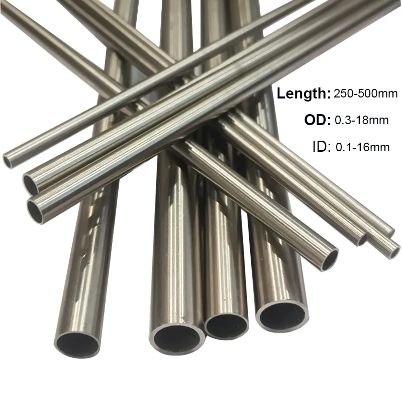 10pcs~1pcs 304 Stainless Steel Round Capillary Seamless Straight Tube 4x2mm 8x6mm 13x11mm 14x12mm 10x8mm 16x14mm 250mm/500mm