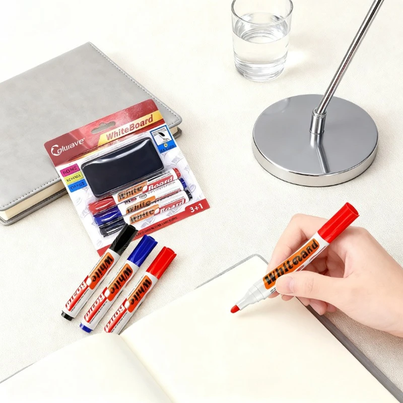 

Набор 3-цветных ручек для досок, яркие стираемые консервы, легко деформируемые для обучения, письма, подписи
