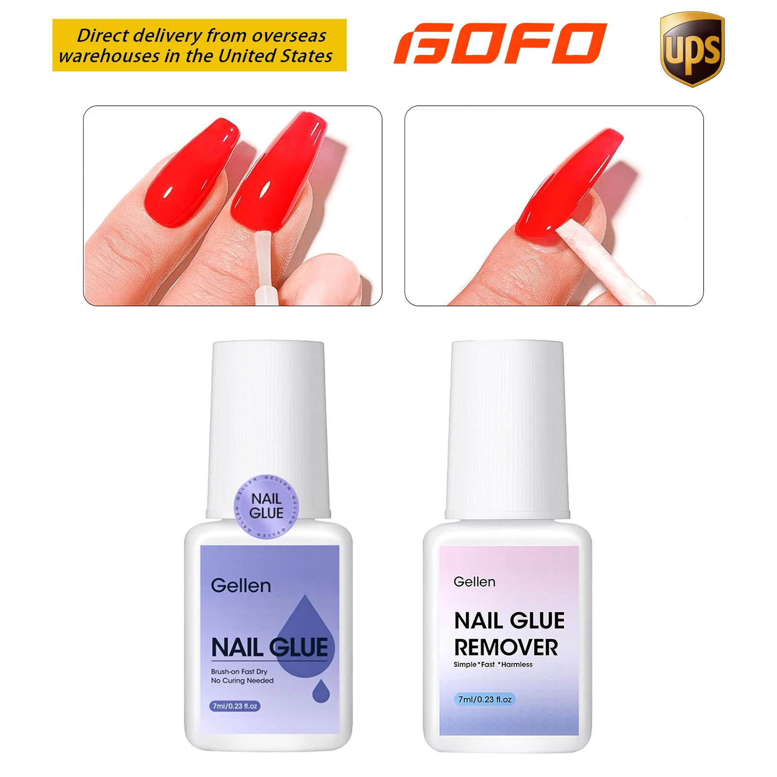 

Набор для снятия гель-лака GELLEN, 7 мл, для акриловых ногтей, суперсильное быстродействующее средство для снятия накладных ногтей, гель-лаков и маникюра, для накладных ногтей и нейл-арта