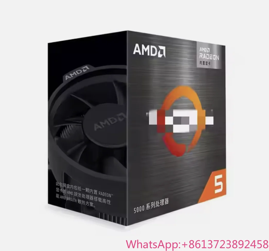 AMD 5 5600G 6-Core 12-Thread Desktop Processor with Radeon Graphics - Unlocked for Performance