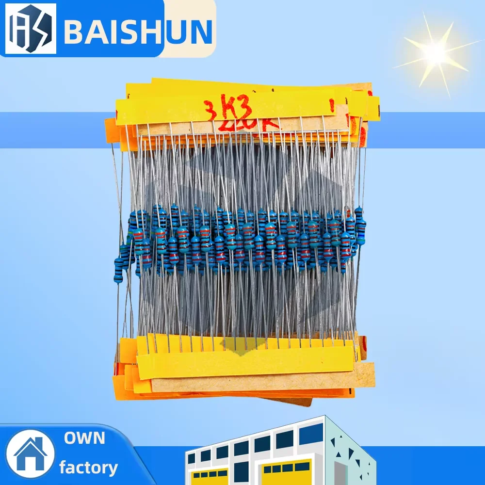 

Ассортимент металлопленочных резисторов на 600 шт. (1 упаковка): точность 1%, 1/4 Вт — 30 значений (20 шт. каждый), от 10 Ом до 1 МОм