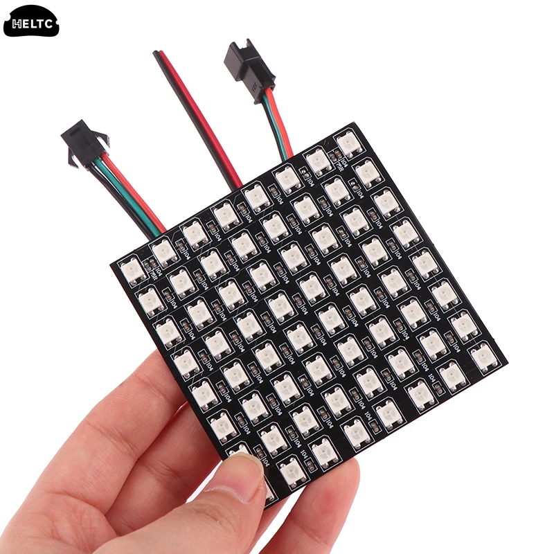 

5V WS2812B Led Module 8x8 Small Screen Matrix Pixel Diode Backlight Individually Addressable Led DIY Display Board