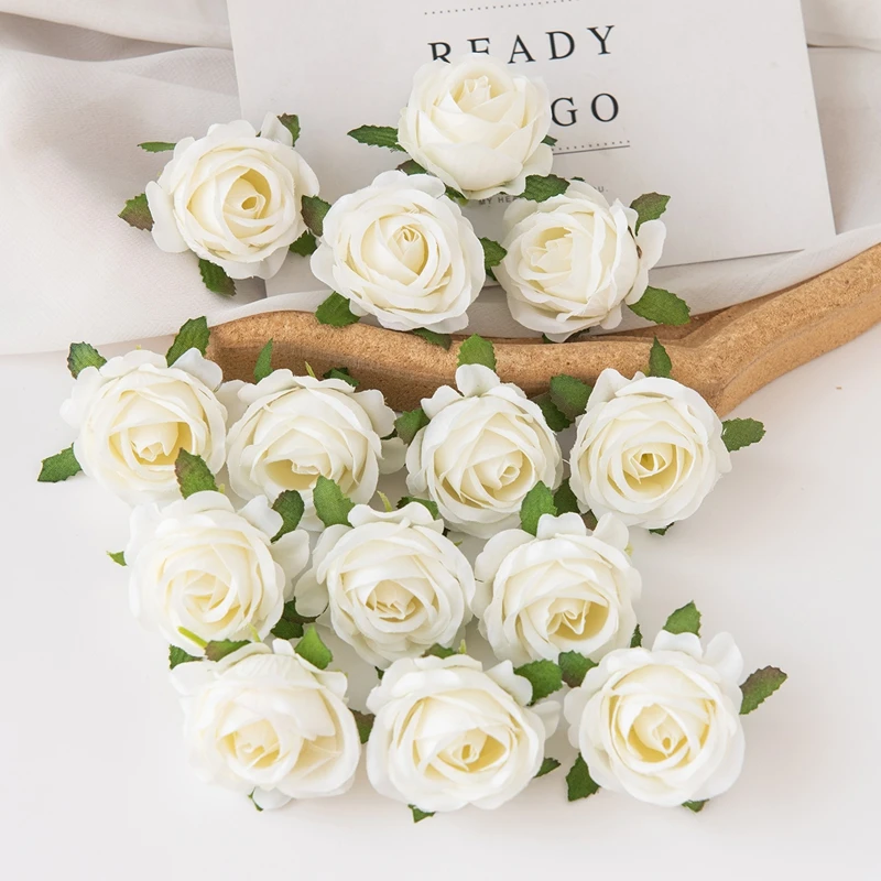 20/50 stücke Künstliche Blumen Seide Rosen Hause Vasen Tisch Kranz Hochzeit Brautsträuße Festival Party Garten Diy Geschenke Box Dekor