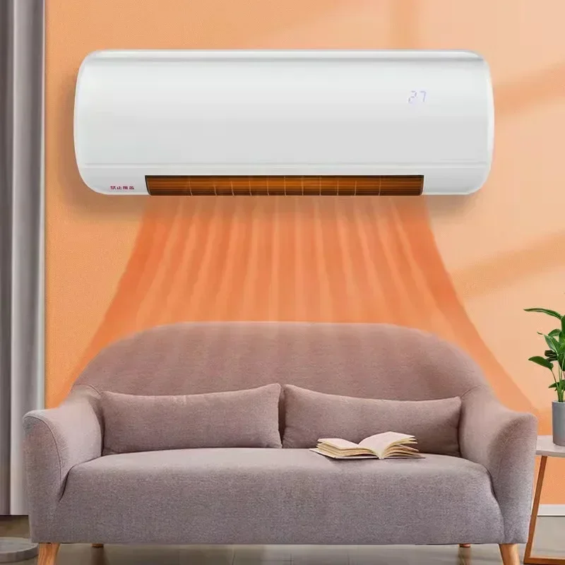 ใหม่ในครัวเรือนติดผนังเครื่องทำความร้อนอุ่นสำหรับห้องนั่งเล่นขนาดเล็กและห้องน้ำรีโมทคอนโทรลเซรามิค PTC เครื่องทำความร้อนเครื่องทำความร้อนพัดลม