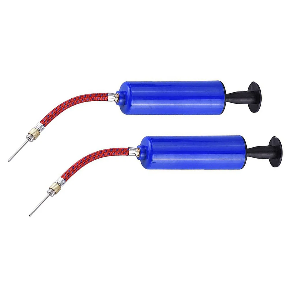 2 Zestawy Pompki Ręcznej do Piłek Koszykowych, Przenośna Pompka Dwustronnego Działania do Piłek Sportowych, Piłek Nożnych, Siatkówki, Pompka do Piłek Siatkowych