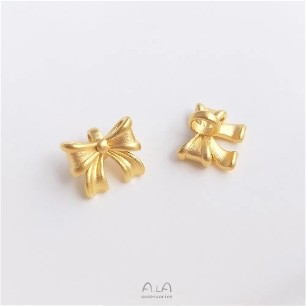 

Vietnam Strong Color Preservation Sand Gold Bow Button Bracelet Necklace Beaded Diy Jewelry Beads Accessories Handmade