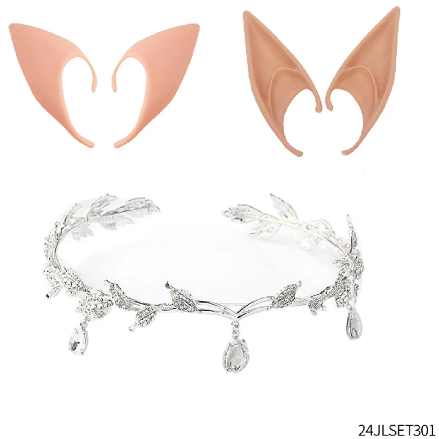 Kostium elfa PESENAR, trzyczęściowy zestaw zawiera uszy elfa, nakrycie głowy elfa, przebranie na maskaradę, bal, festiwal i imprezę.