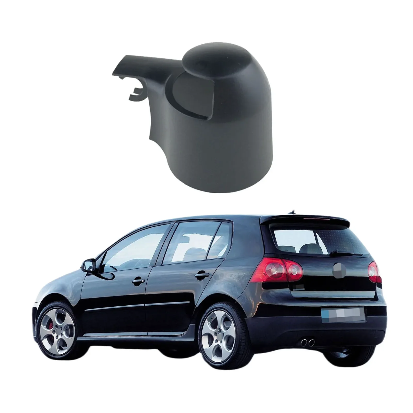 

For VW Golf 5 Mk5 2003-2009 Seat Skoda Car Accessories Rear Windshield Windscreen Washer Wiper Arm Nut Cover Cap